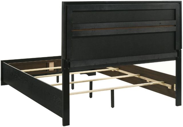 Coaster® Miranda Black Upholstered Full Panel Bed -1