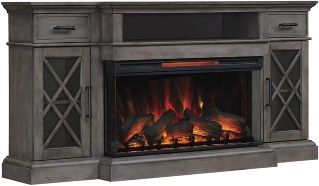 ClassicFlame® Hamilton™ Weathered Gray 36" TV Stand with Fireplace-0