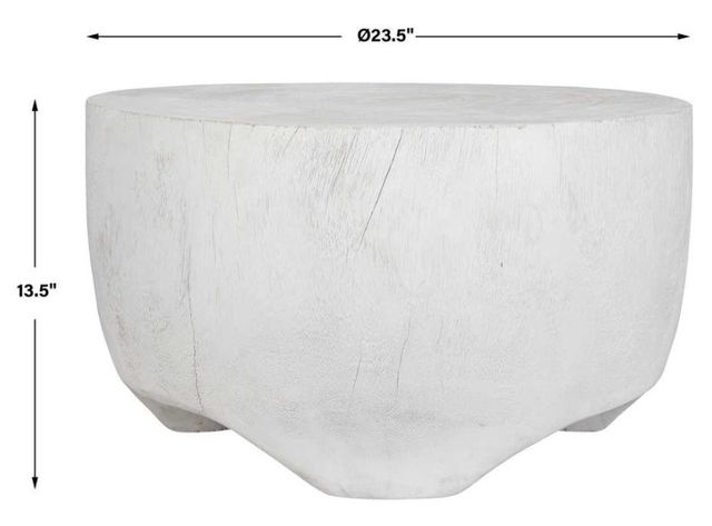 Uttermost® Elevate White Coffee Table-2