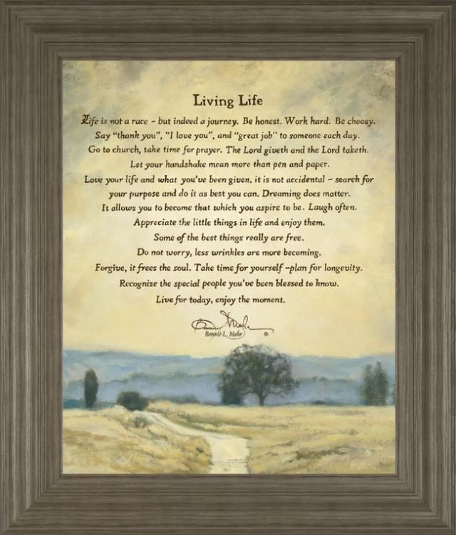 Classy Art Â Living Life by Bonnie Mohr Wall Art-0