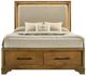 New Classic® Home Furnishings Talcott Honey King Platform Storage Bed-2