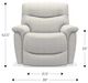 La-Z-Boy® James Muslin Power Rocking Recliner with Headrest-2