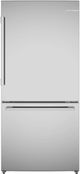 Bosch 100 Series 33'' 17.2 Cu. Ft. Anti-Fingerprint Stainless Steel Counter Depth Bottom Freezer Refrigerator with Total No Frost-0