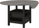 Crown Mark Cline 5-Piece Black/Light Gray Counter Height Dining Set-3
