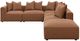 Coaster® Jennifer 6-Piece Terracota L-Shape Sectional-4