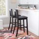 Linon Torino Black Mission Bar Stool-1