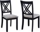 Crown Mark Eloise 7-Piece Black/Light Gray Dining Set-3