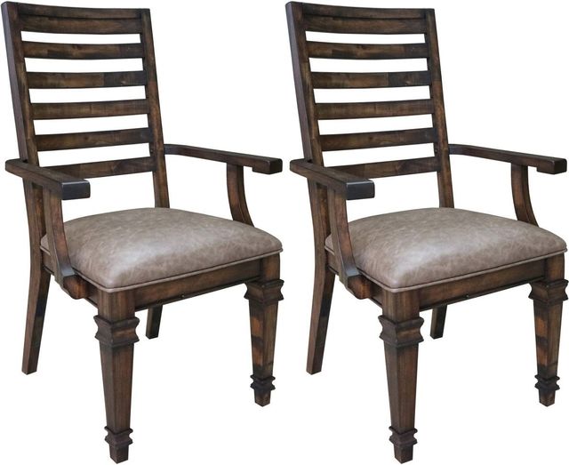 Coaster® Avenue 2-Piece Brown Arm Chairs-4
