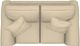 La-Z-Boy® Pembroke Toast Loveseat with Brass Nailhead Trim-4