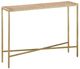 Currey & Company Dezi Natural Console Table with Brass Base-0