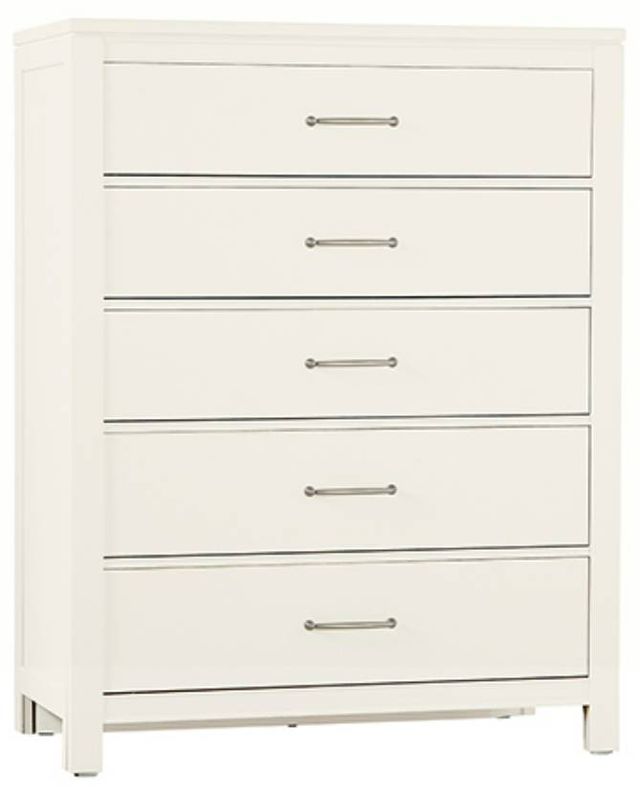 Vaughan-Bassett Tide & Timber Soft White Maple 5-Drawer Chest-0
