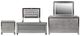 New Classic® Home Furnishings Valentino 4-Piece Silver California King Panel Bedroom Set-0