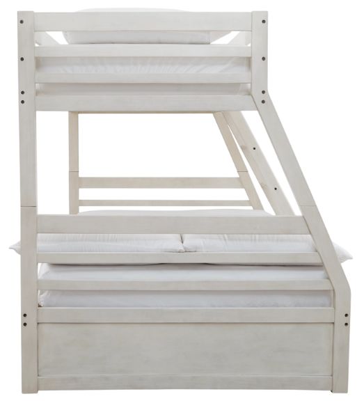 Signature Design by Ashley® Robbinsdale Antique White Twin/Full Bunk Bed with Storage-2