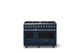 Viking® 5 Series 48" Slate Blue Pro Style Dual Fuel (NG) Range with Polished Chrome Trim-0