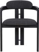 Armen Living Jazmin 2-Piece Charcoal Dining Chair-1