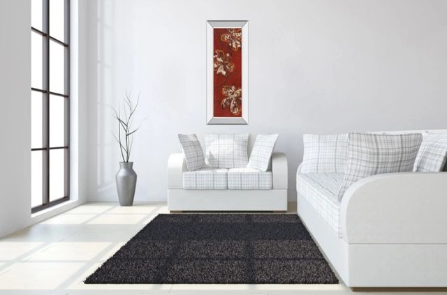 Classy Art Flowers Dancing Il by Katrina Craven Mirror Framed Wall Art-3