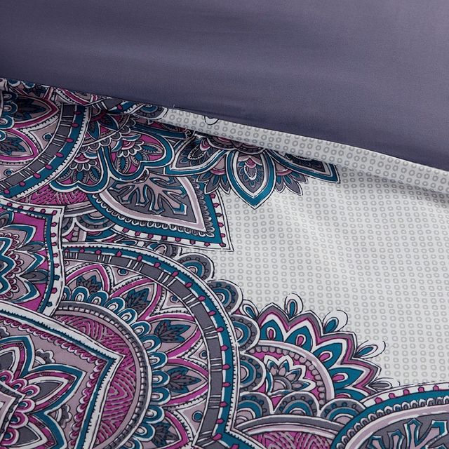 Olliix by Intelligent Design Mila Purple Full/Queen Comforter Set-4