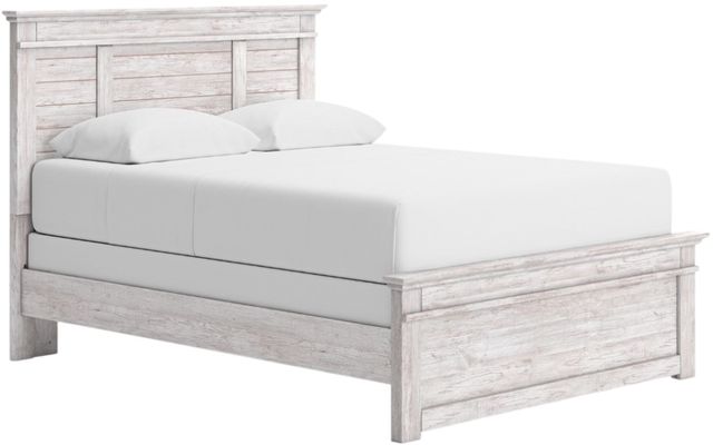 Signature Design by Ashley® Fenderport Whitewash Queen Panel Bed-0