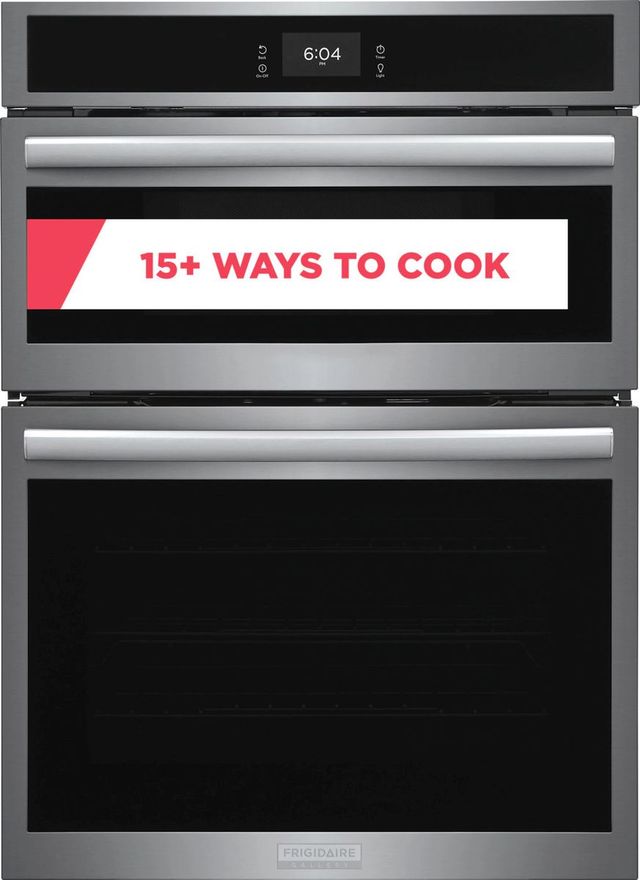 Frigidaire Gallery® 30" Smudge-Proof® Stainless Steel Oven/Micro Combo Electric Wall Oven with Stone-Baked Pizza-1