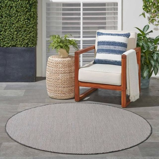 Nourison Home™ Courtyard 5' Round Style 5 Rug-1