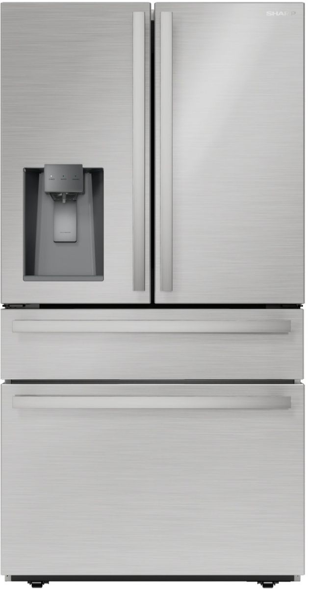 Sharp® 36 in. 21.6 Cu. Ft. Stainless Steel Counter Depth French Door Refrigerator