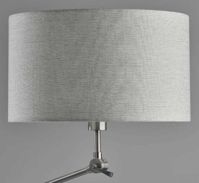 Adesso® Willard Brushed Steel Joint Floor Lamp-2
