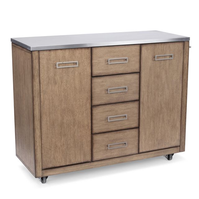 homestyles® Big Sur Brown Kitchen Cart-0