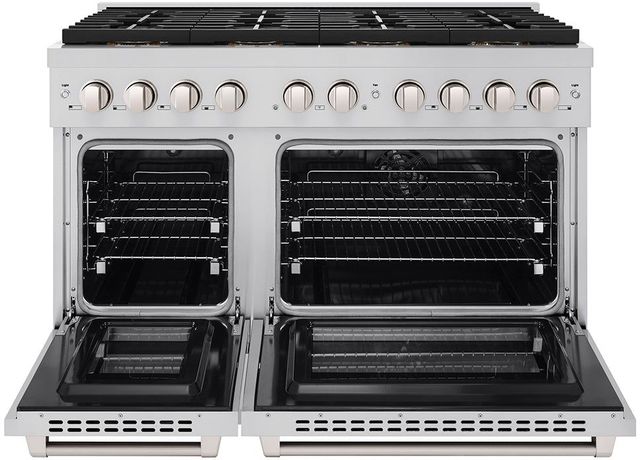 ZLINE Paramount Series 48" Stainless Steel Pro Style Dual Fuel Range with 8 Burner DuoPro™ Cooktop and Dual Ovens -1