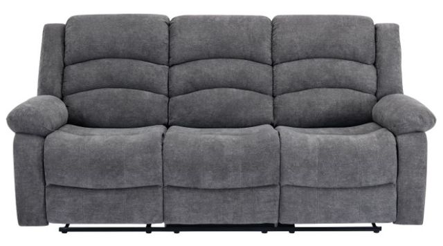 Mazin Furniture Zenthia Gray Manual Reclining Sofa-1
