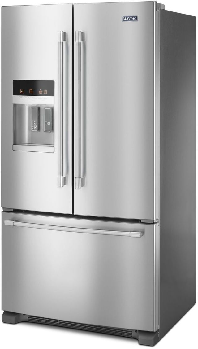 Maytag® 36" 24.7 Cu. Ft. Fingerprint Resistant Stainless Steel French Door Refrigerator-2