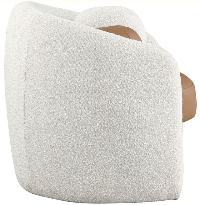 Meridian Furniture Acadia Cognac/Cream Accent Chair-2