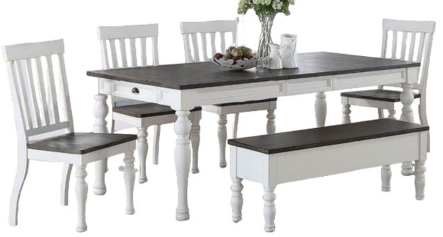 Steve Silver Co. Joanna 5-Piece Dark Mocha/Ivory Dining Set-0