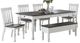 Steve Silver Co. Joanna 5-Piece Dark Mocha/Ivory Dining Set-0