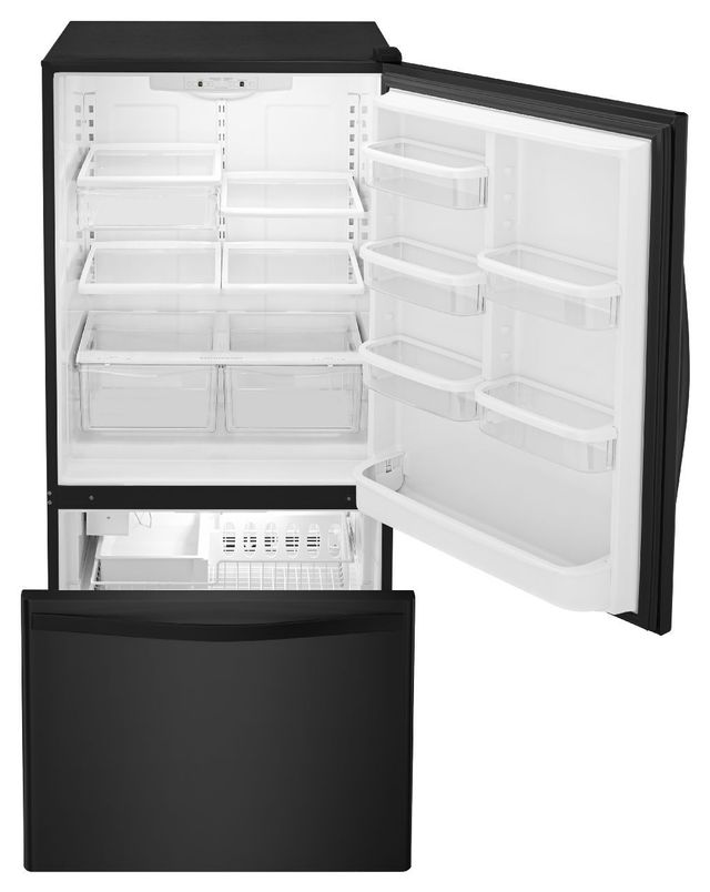 Whirlpool® Gold® 33 in. 22.1 Cu. Ft. Black Bottom Freezer Refrigerator-3