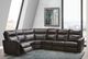 Elran Ellen 6-Piece Dark Brown Manual Reclining Sectional-1
