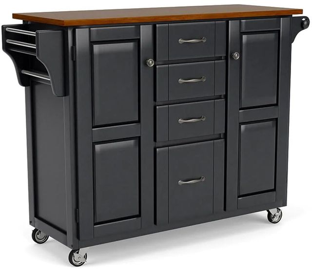 homestyles® Create-a-Cart Black Kitchen Cart-0