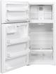 GE® 28" 15.6 Cu. Ft. ENERGY STAR® White Left Swing Top Freezer Refrigerator-1