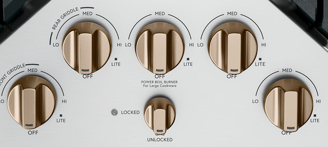 Café™ Brushed Bronze Gas Cooktop Knob Kit-1