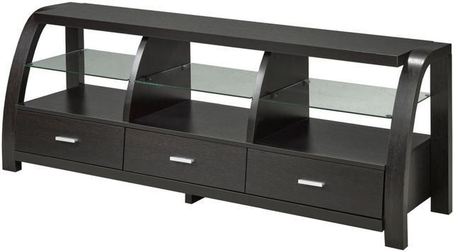 Brassex Inc. Dark Cherry 60'' TV Stand-1