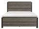 Homelegance® Vestavia Antique Gray/Dark Brown California King Panel Bed-2