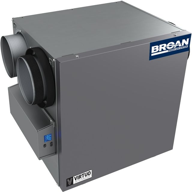 Broan® AI Series™ Gray Range Hood 130 CFM Energy Recovery Ventilator-0