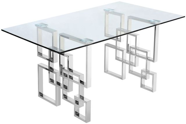 Meridian Furniture Alexis Chrome Dining Table-0
