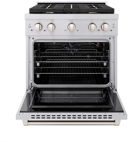 ZLINE 30" Stainless Steel Pro Style Gas Range-3