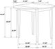 Coaster® Bucknell 3-Piece White Round Drop Leaf Dining Table Set-4