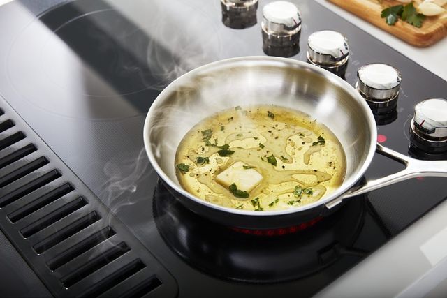 KitchenAid® 30" Black Electric Downdraft Cooktop-2