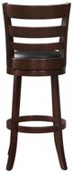 Homelegance® Edmond Black/Dark Cherry Swivel Bar Stool-4