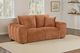 Coaster® Burnett Burnt Orange Upholstered Wide Arm Loveseat-1