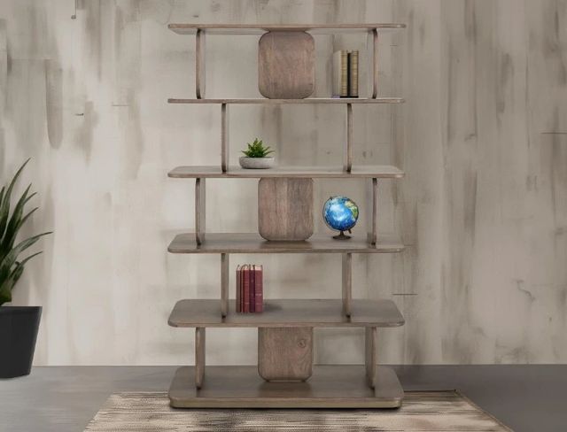 International Furniture Direct Mezquite Natural Bookcase-1