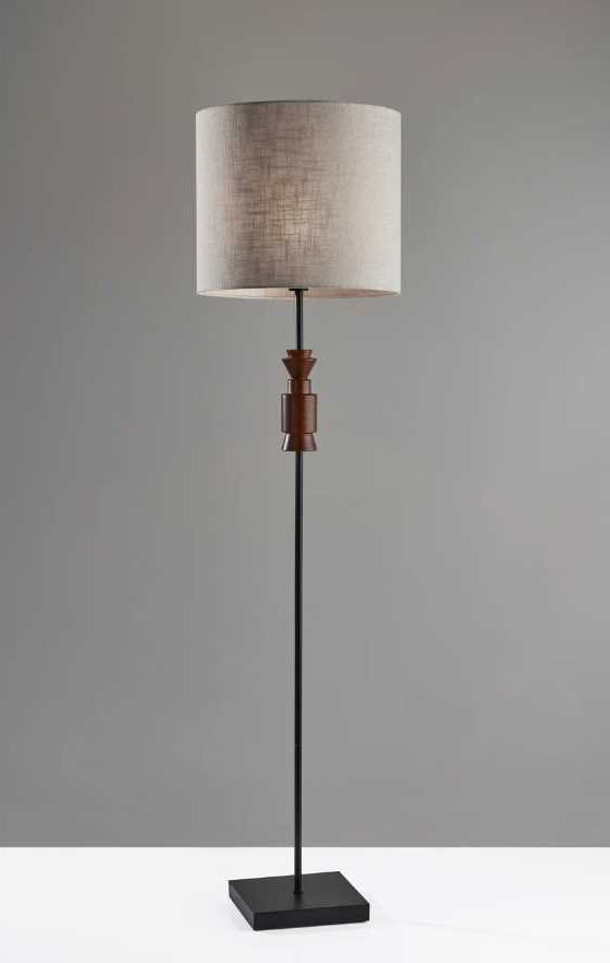 Adesso® Elton Black Floor Lamp-4