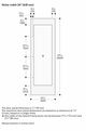 Gaggenau Vario Cooling Expressive Series 24" Dark Brushed Stainless Steel Frame Wine Column Door Panel, Left-Hinge-1
